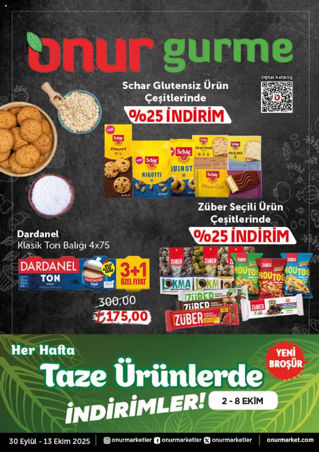 ONUR MARKET Katalog - Gurme (30 Eylül 2025) - Indirim, Broşür - Sayfa numarası 1 - Ton balığı