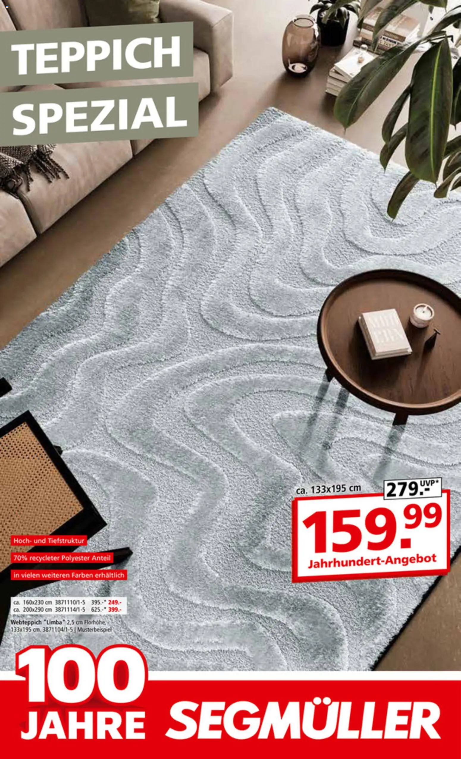 Vorschau von dem Prospekt des Geschäftes Segmüller, gültig ab dem 29.12.2025 - Teppich