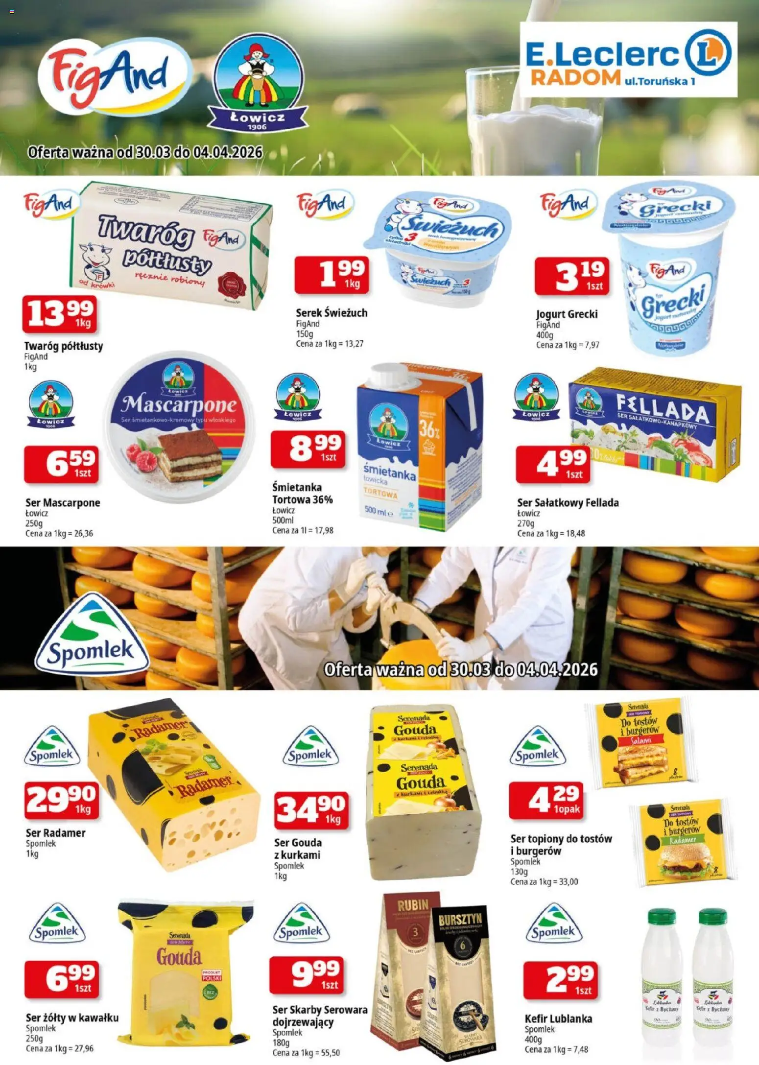 Pogląd gazetki "E.Leclerc gazetka - Radom I" ze sklepu E.Leclerc ważnej od 30.03.2026