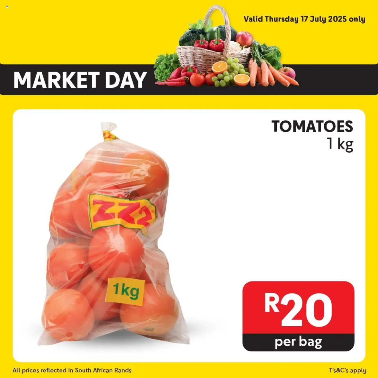 Makro Market Day from 17/07 - 17/07/2025 > Promotions - Bag, Tomatoes