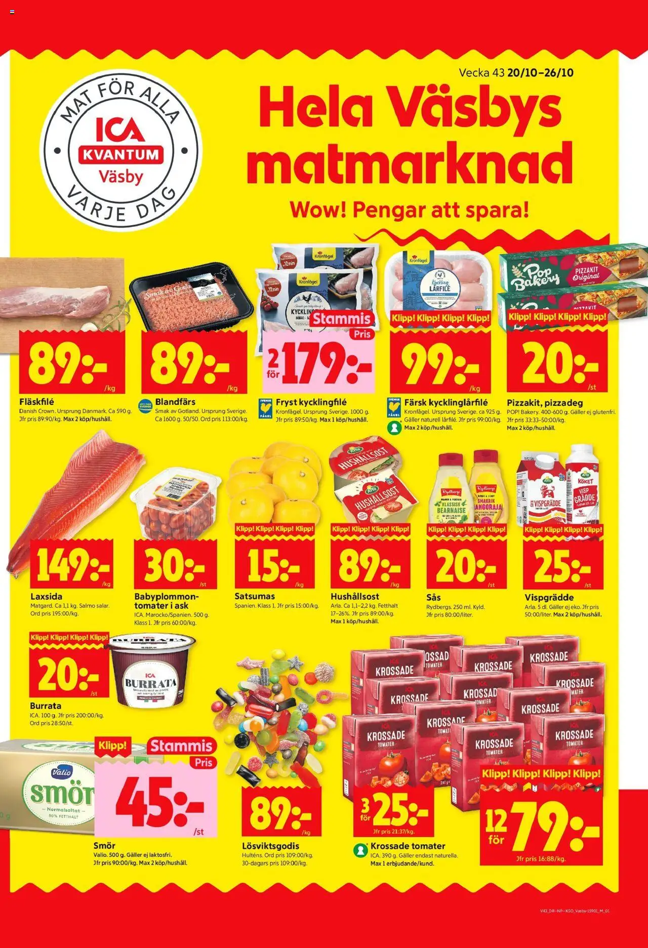 Upplands Väsby är giltig 20/10 2025 > Veckans Erbjudanden gäller från 20/10/2025 till 26/10/2025 sidnummer 1