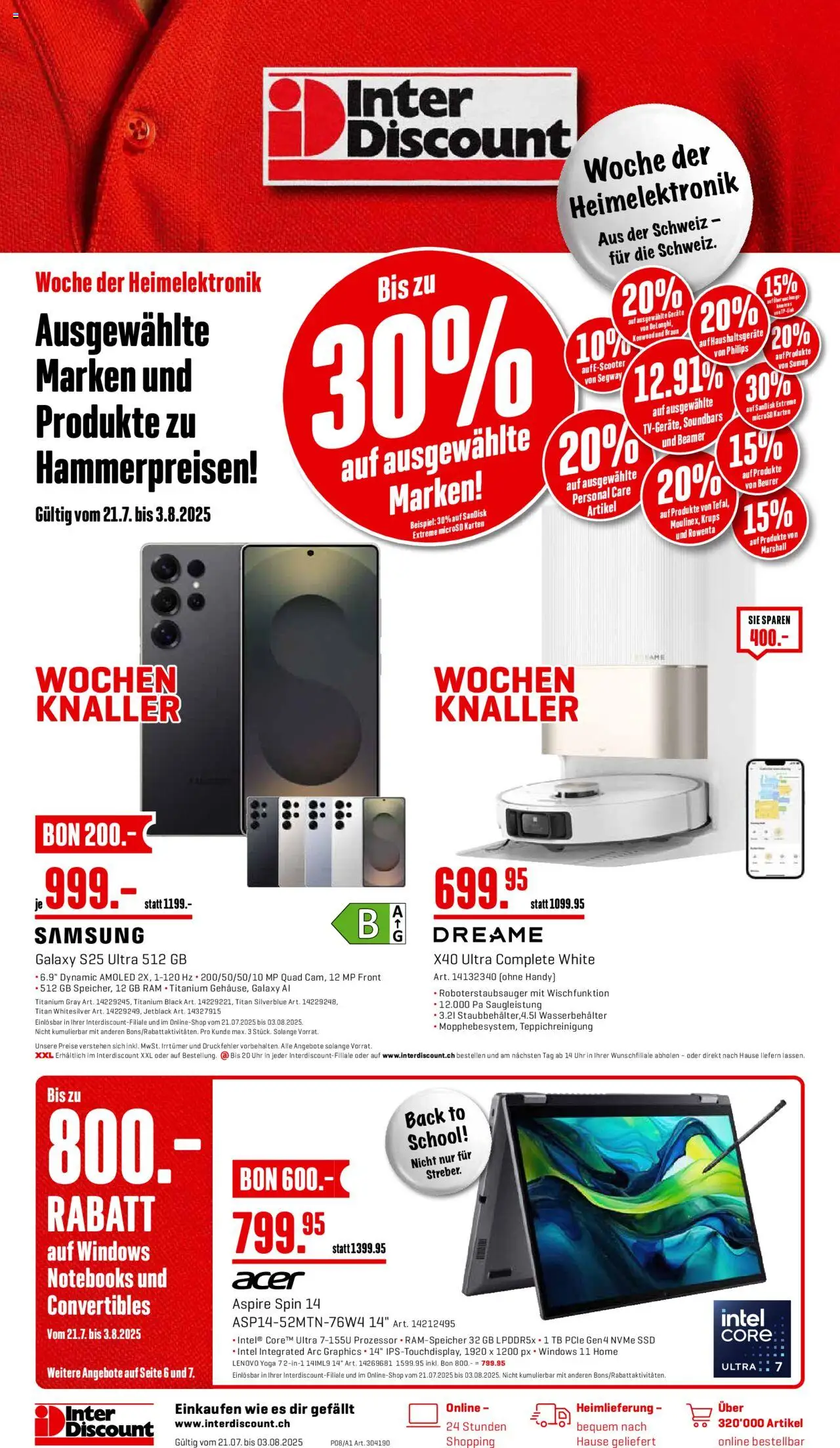 Interdiscount Aktionen ab 21.07.2025 - Seitennummer 1