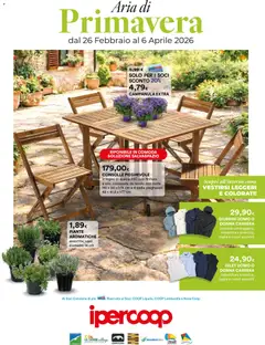 Anteprima dell'opuscolo Volantino Aria di Primavera - Liguria dal negozio Ipercoop valido da 26/02/2026