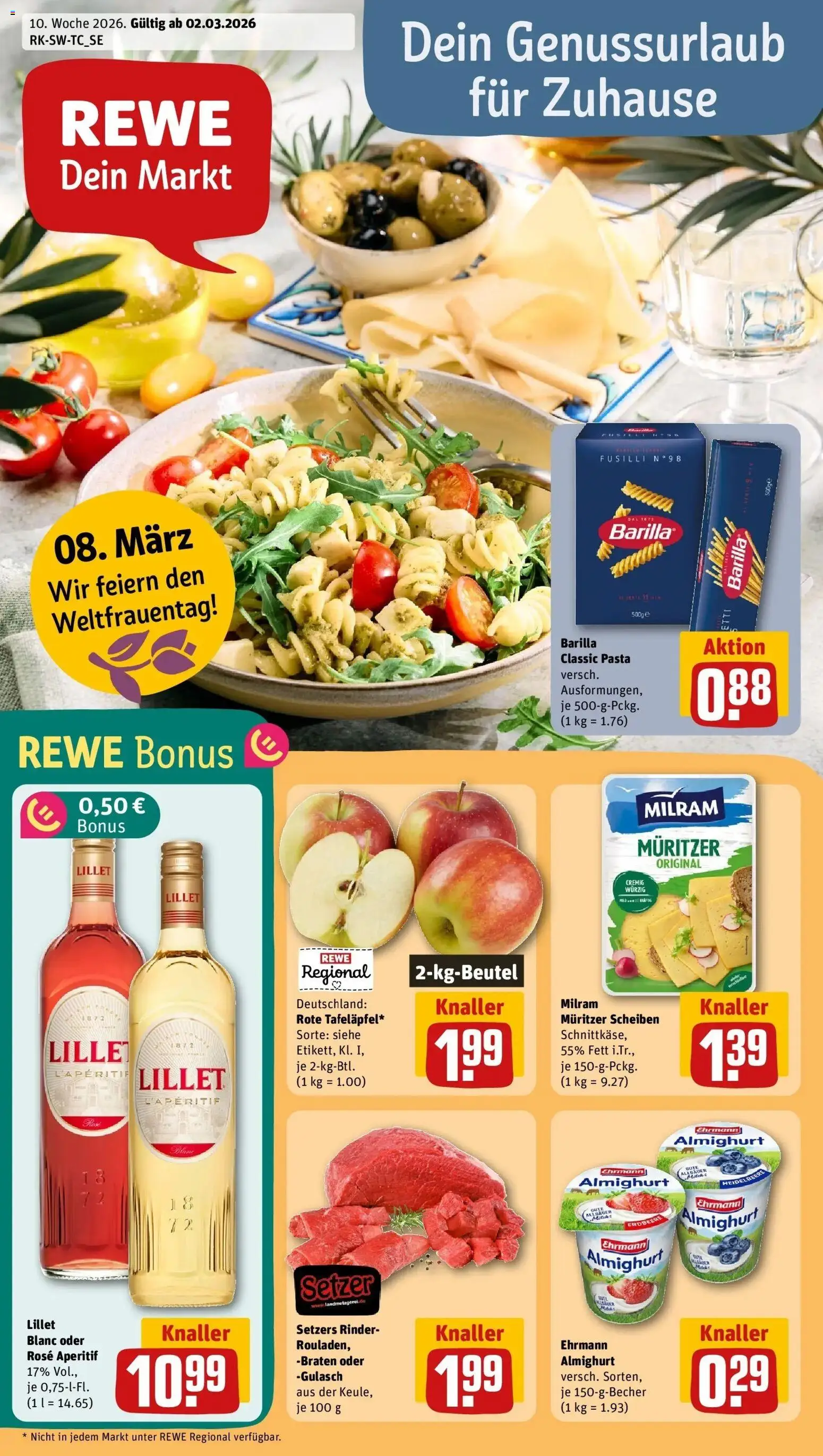 Vorschau von dem Prospekt des Geschäftes Rewe, gültig ab dem 02.03.2026