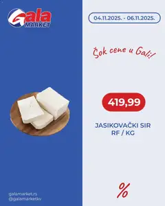 Pregled Gala MARKET kataloga - važi od 04.11.2025