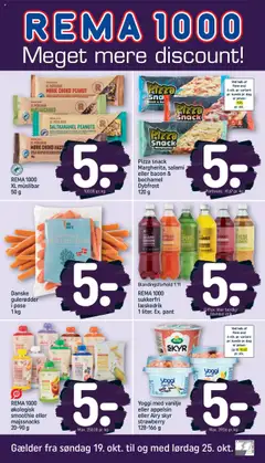 Eksempel på tilbudsavis Tilbudsavis fra butik Rema 1000 gyldig fra 19/10/2025