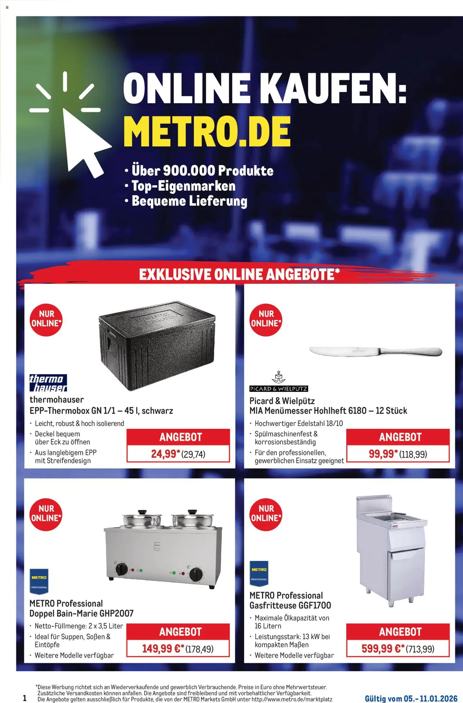 Vorschau von dem Prospekt des Geschäftes Metro, gültig ab dem 05.01.2026