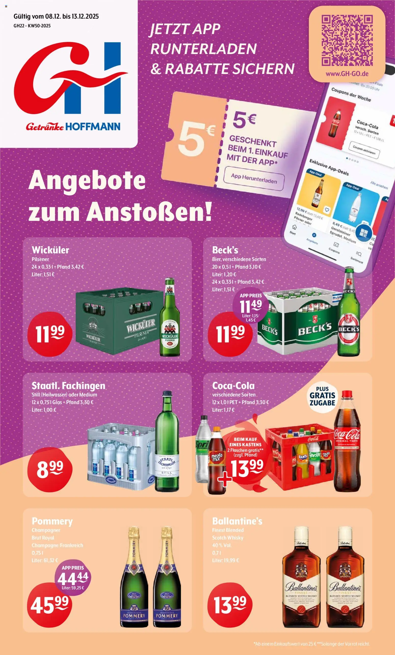 Vorschau von dem Prospekt des Geschäftes Getränke Hoffmann, gültig ab dem 08.12.2025