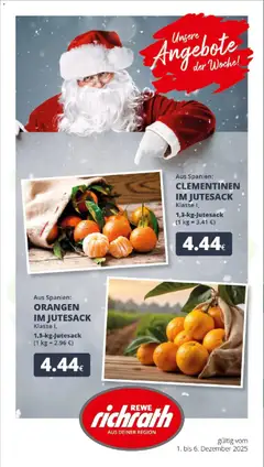 Vorschau von dem Prospekt des Geschäftes Rewe, gültig ab dem 01.12.2025