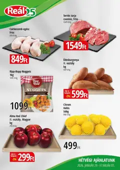 Reál - Bevásárló hétvége - Kelet Magyarország megtekintése, amely érvényes 2026.01.29.-től