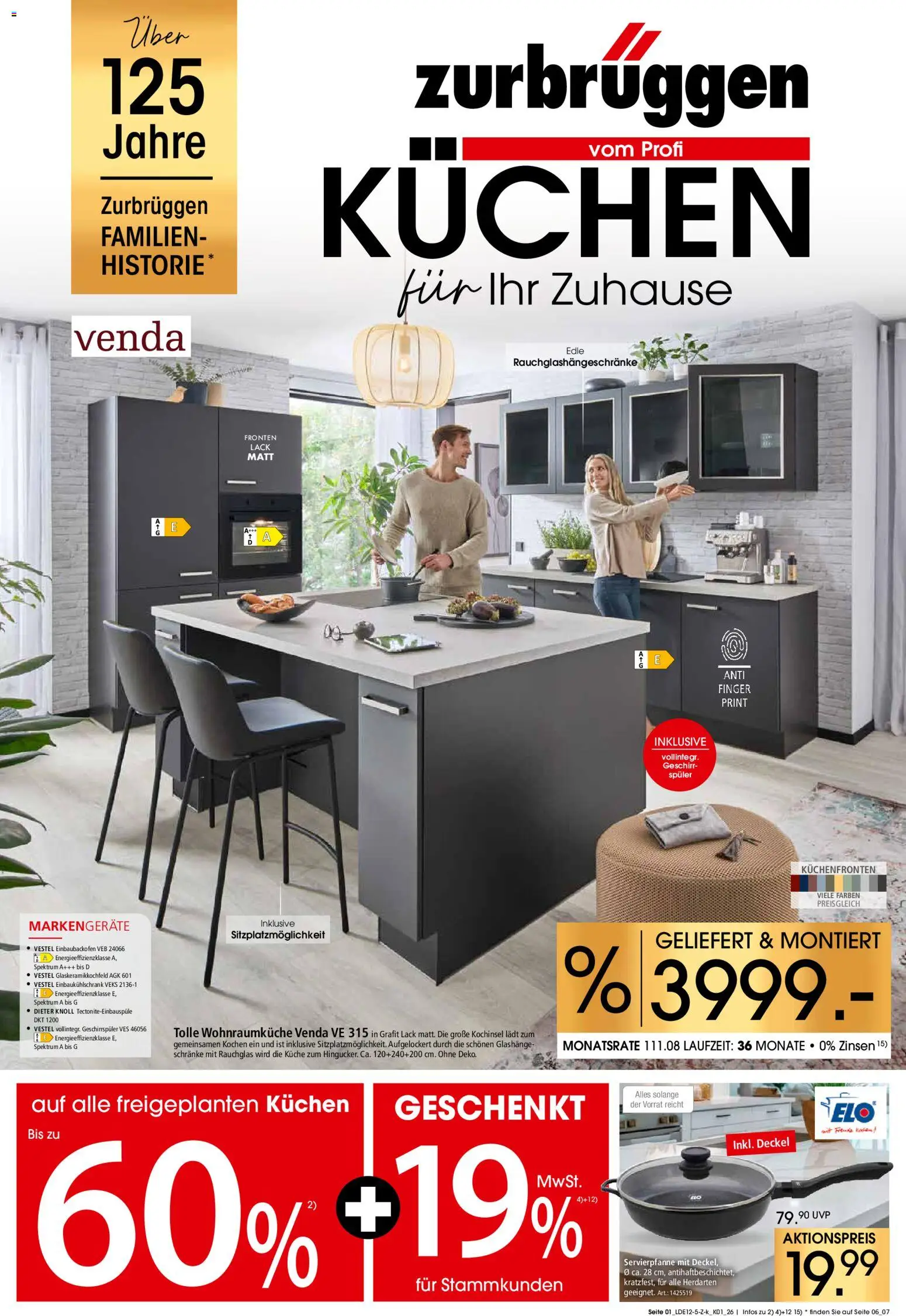 Vorschau von dem Prospekt des Geschäftes Zurbrüggen, gültig ab dem 13.12.2025 - Kuchen, Küche, Geschirrspüler