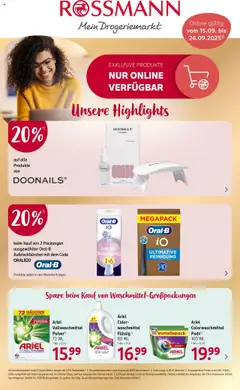 Vorschau von dem Prospekt des Geschäftes Rossmann, gültig ab dem 15.09.2025