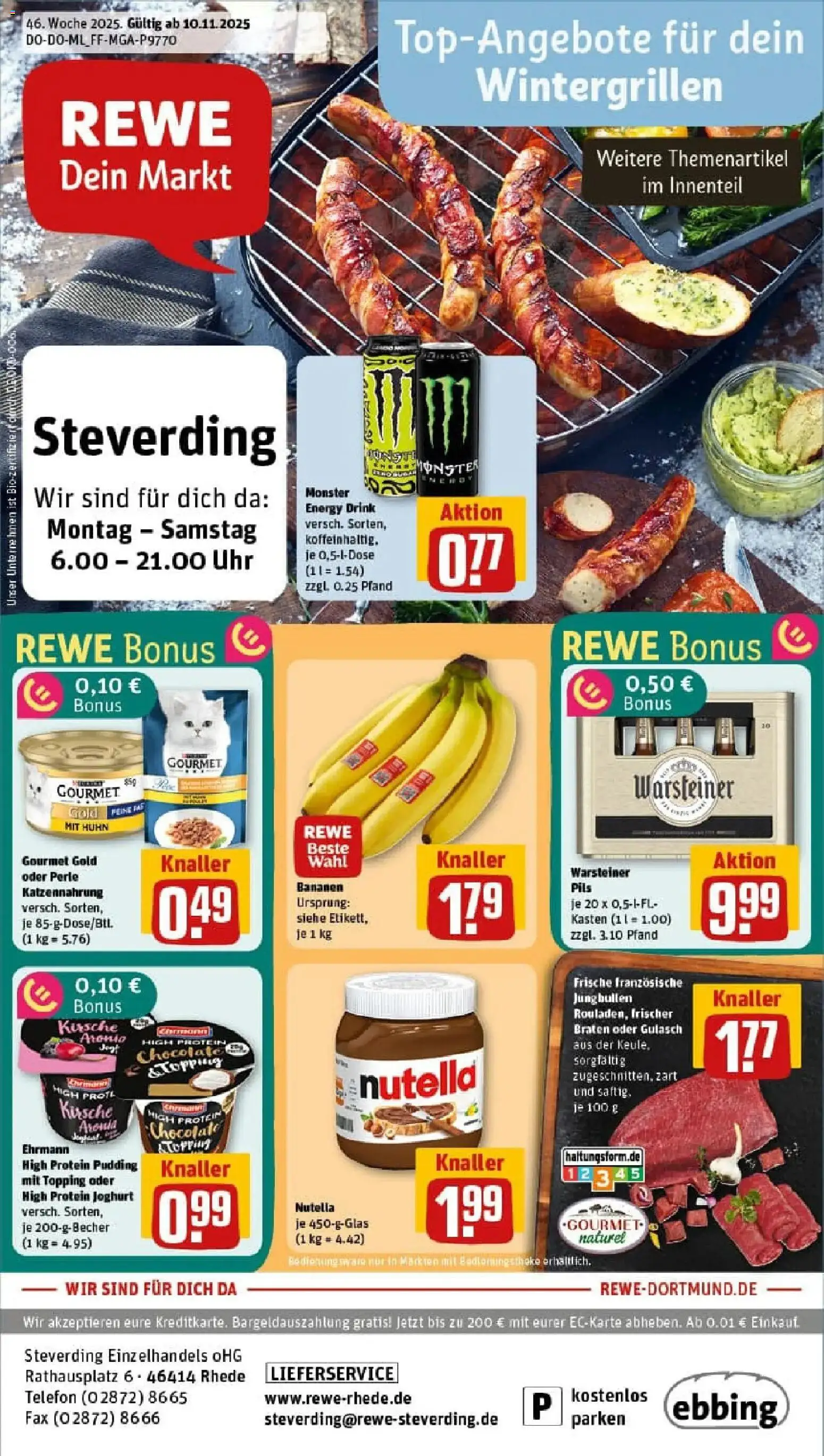 Vorschau von dem Prospekt des Geschäftes Rewe, gültig ab dem 10.11.2025
