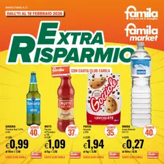 Anteprima dell'opuscolo Volantino Extra Risparmio dal negozio Famila valido da 11/02/2026