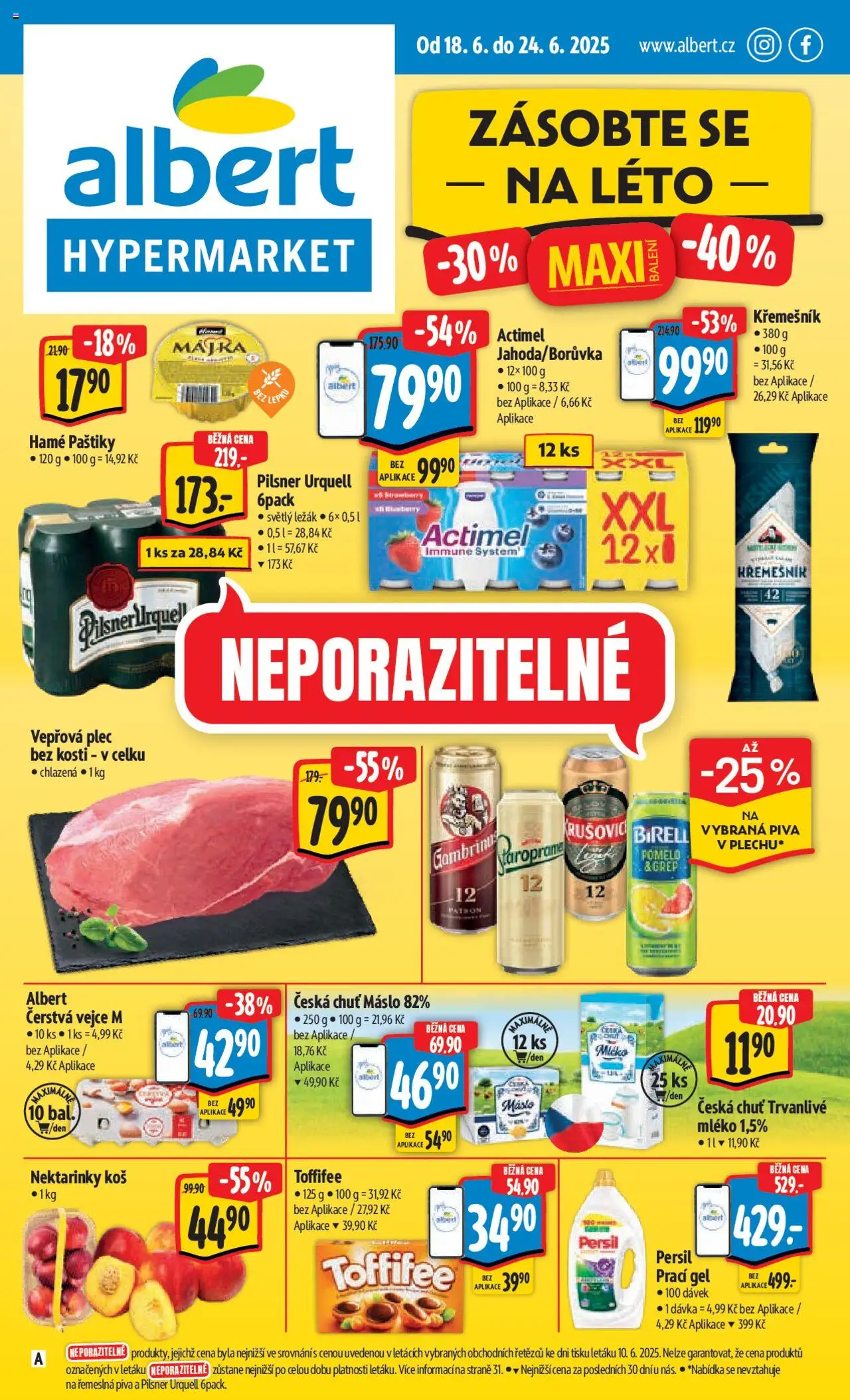  ALBERT leták od 18.06.2025 - Akční leták "Hypermarket"