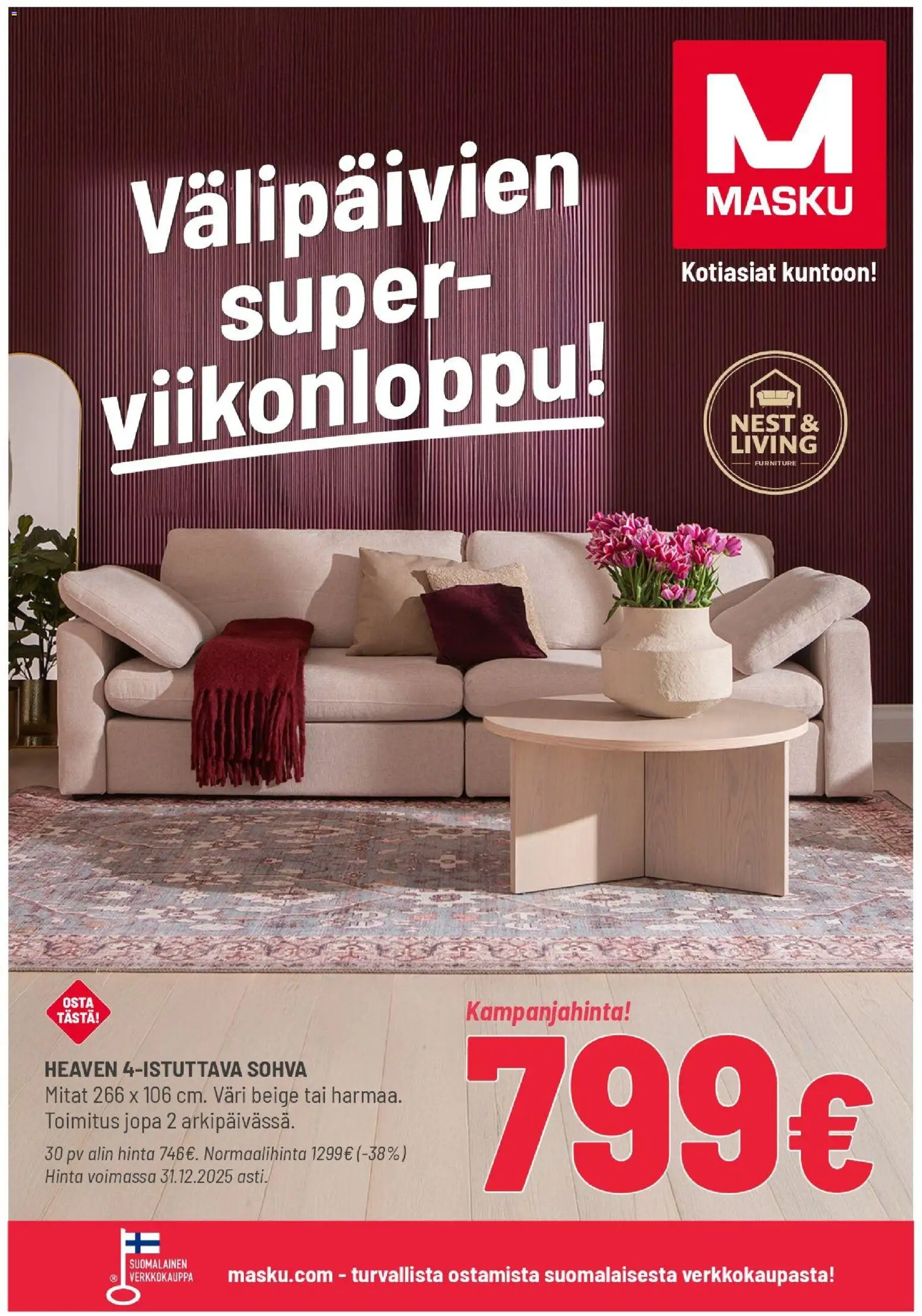 Kaupan Masku Tarjoukset esikatselu, voimassa 26/12/2025