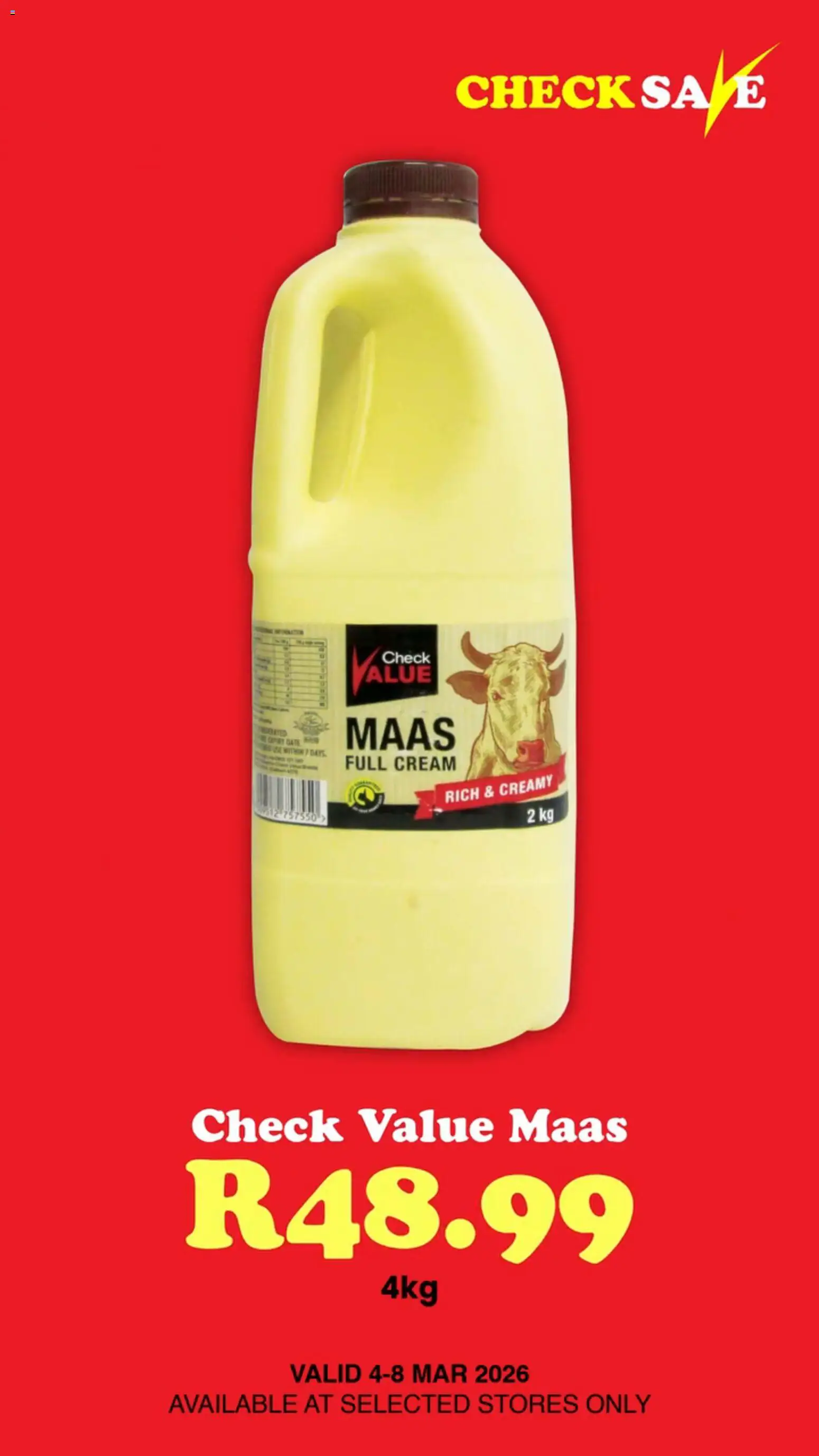 Preview of Check Save flyer valid from 05/03/2026