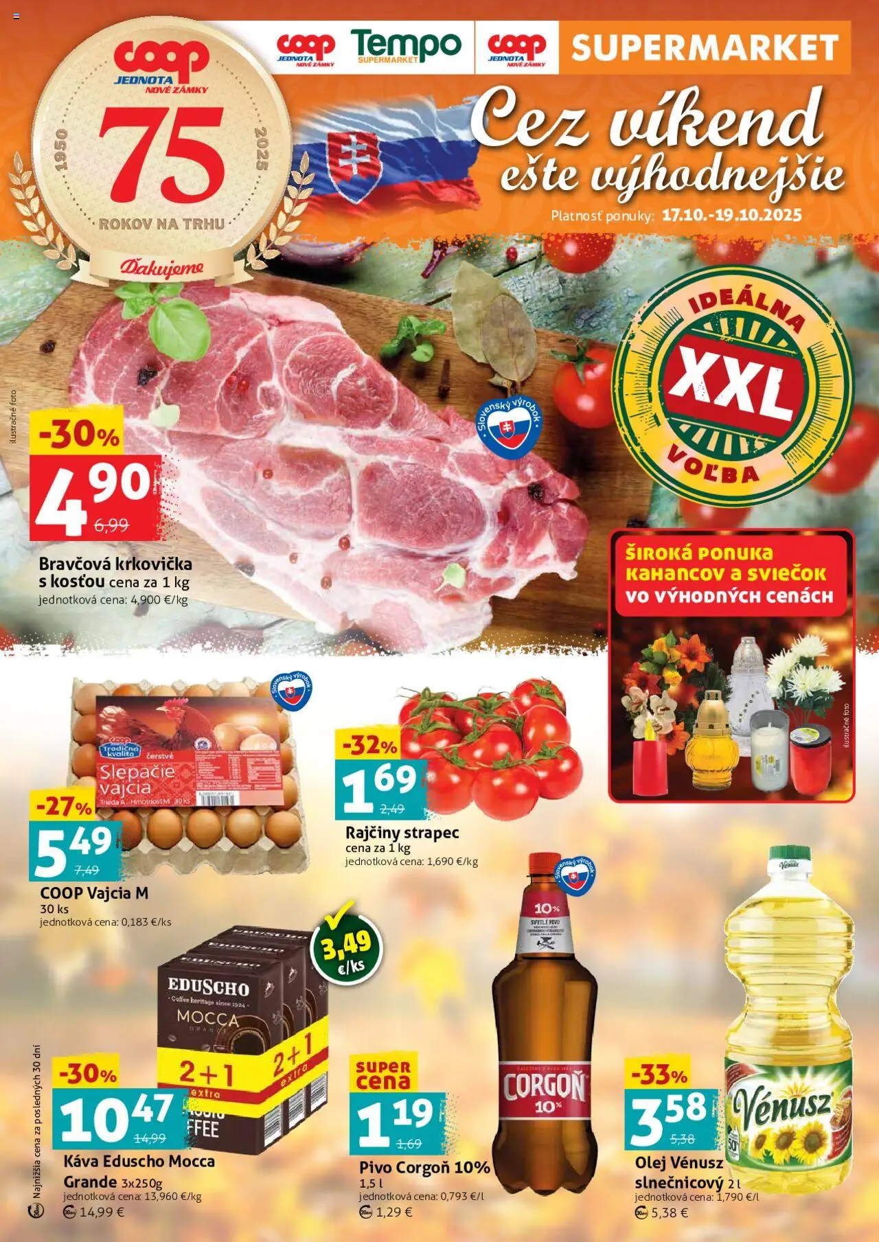 Náhľad COOP Jednota letáku platného od 17.10.2025