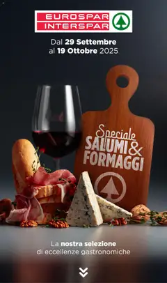 Anteprima dell'opuscolo Volantino Salumi e Formaggi dal negozio Eurospar valido da 29/09/2025