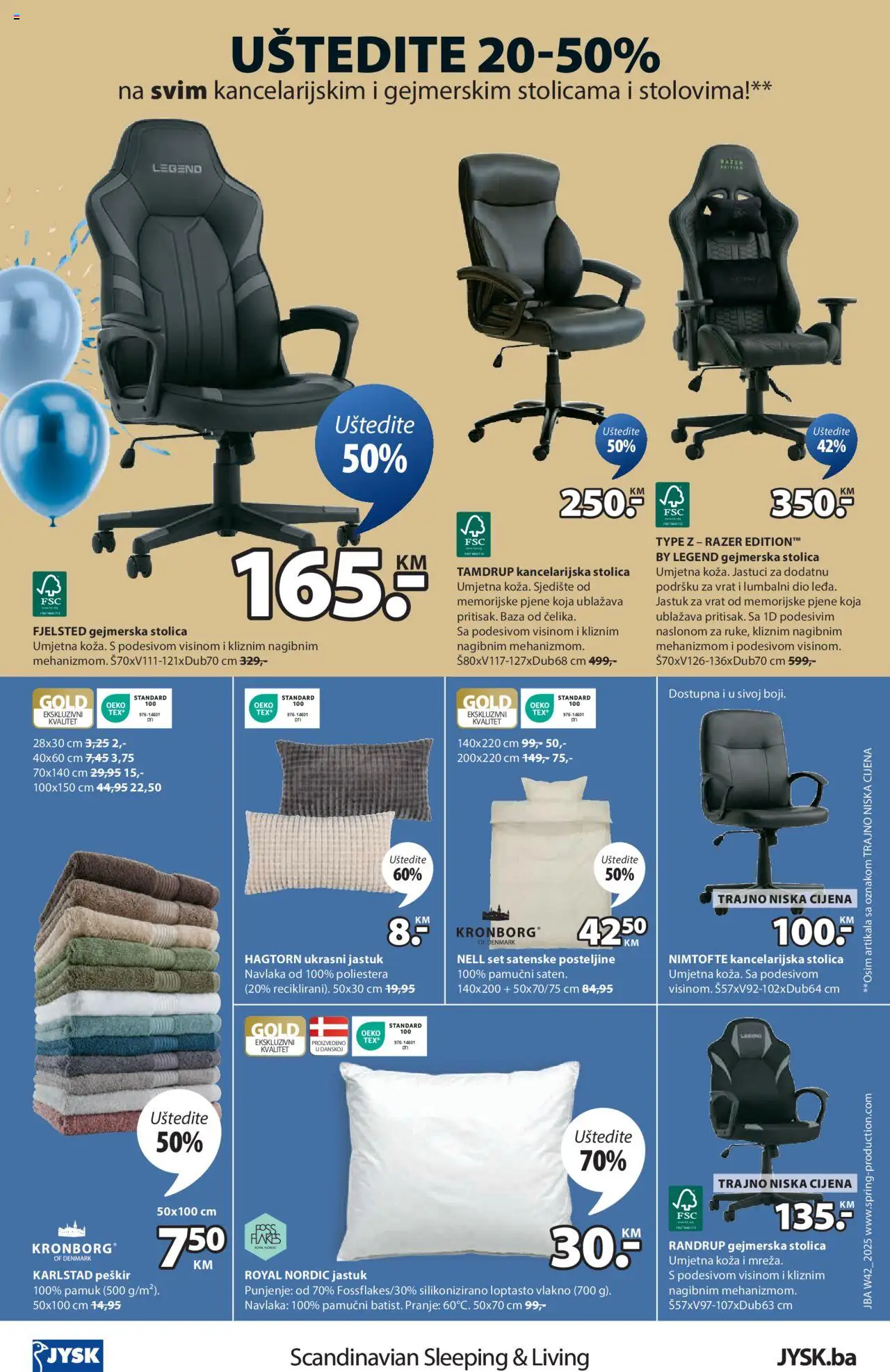 Pregled letka Katalog trgovine JYSK vrijedi od 2025.10.15