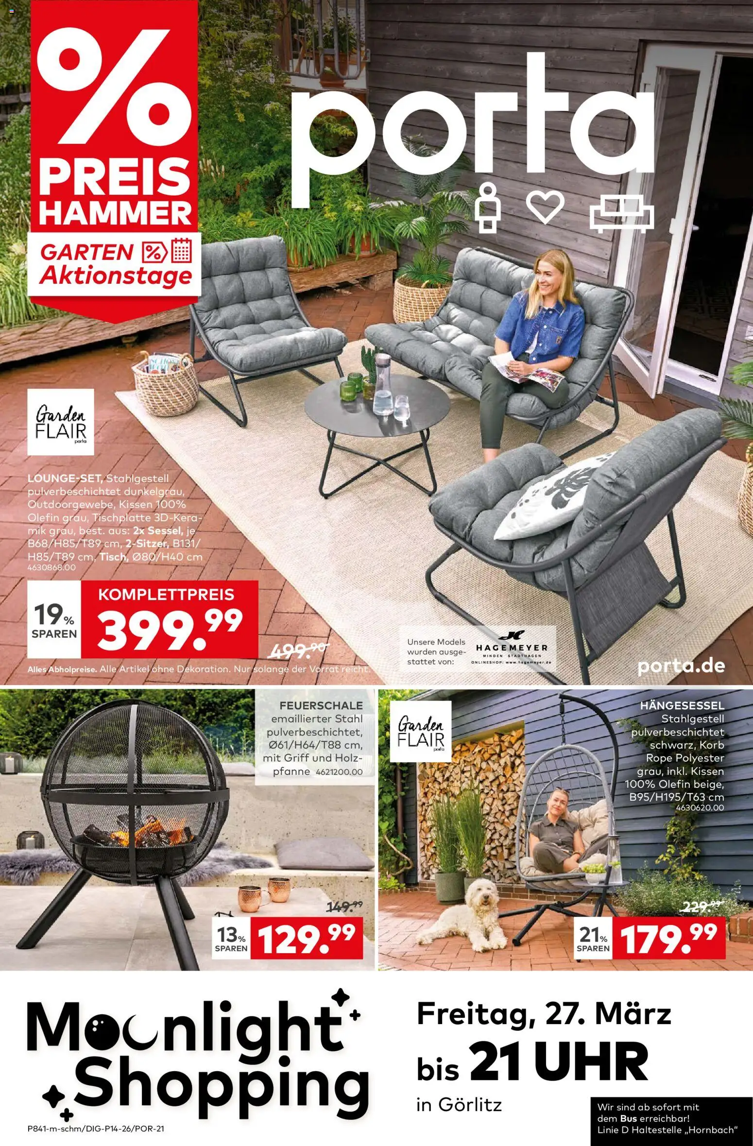 Vorschau von dem Prospekt des Geschäftes Porta!, gültig ab dem 23.03.2026 - Uhr, Kissen, Korb