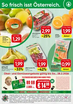 Vorschau der Angebote: Spar Obst & Gemüse gültig ab 23.02.2026