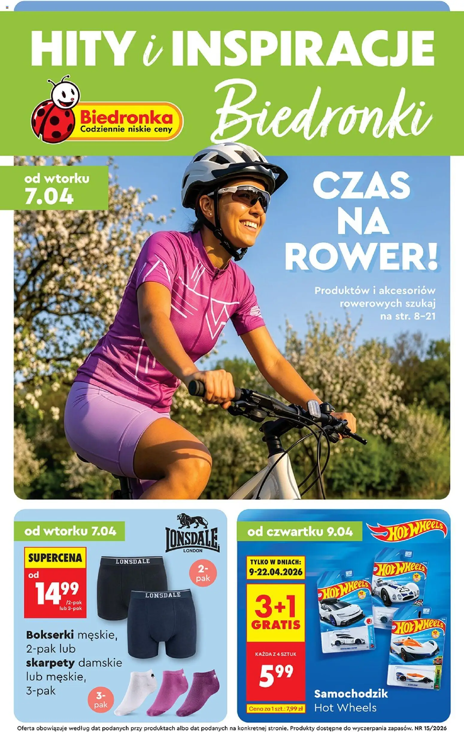 Pogląd gazetki "Biedronka gazetka - Hity i inspiracje" ze sklepu Biedronka ważnej od 07.04.2026