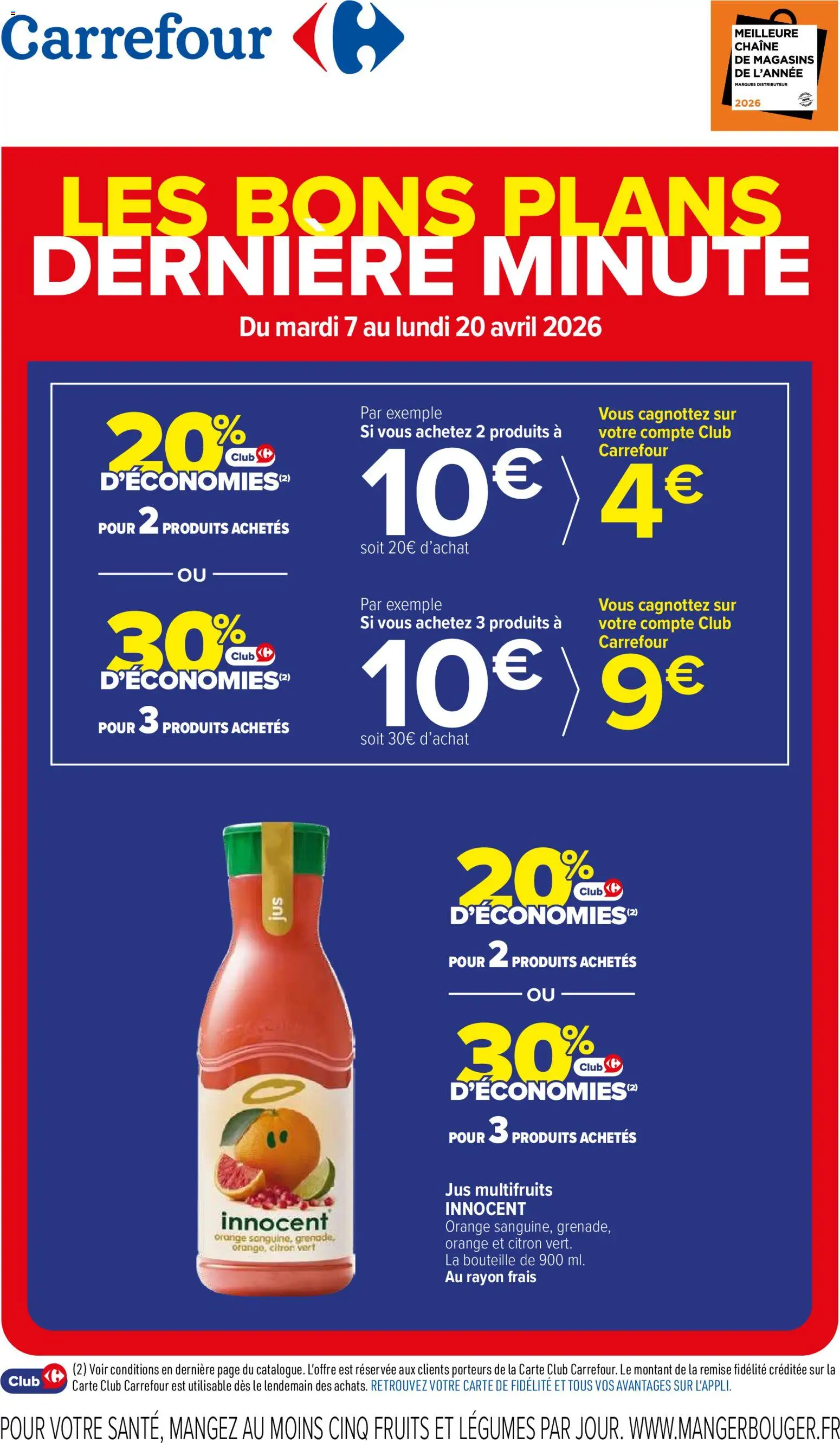 Prévisualisation de Carrefour Achetez malin, et faites des économies du magasin Carrefour formulaire valide 07/04/2026