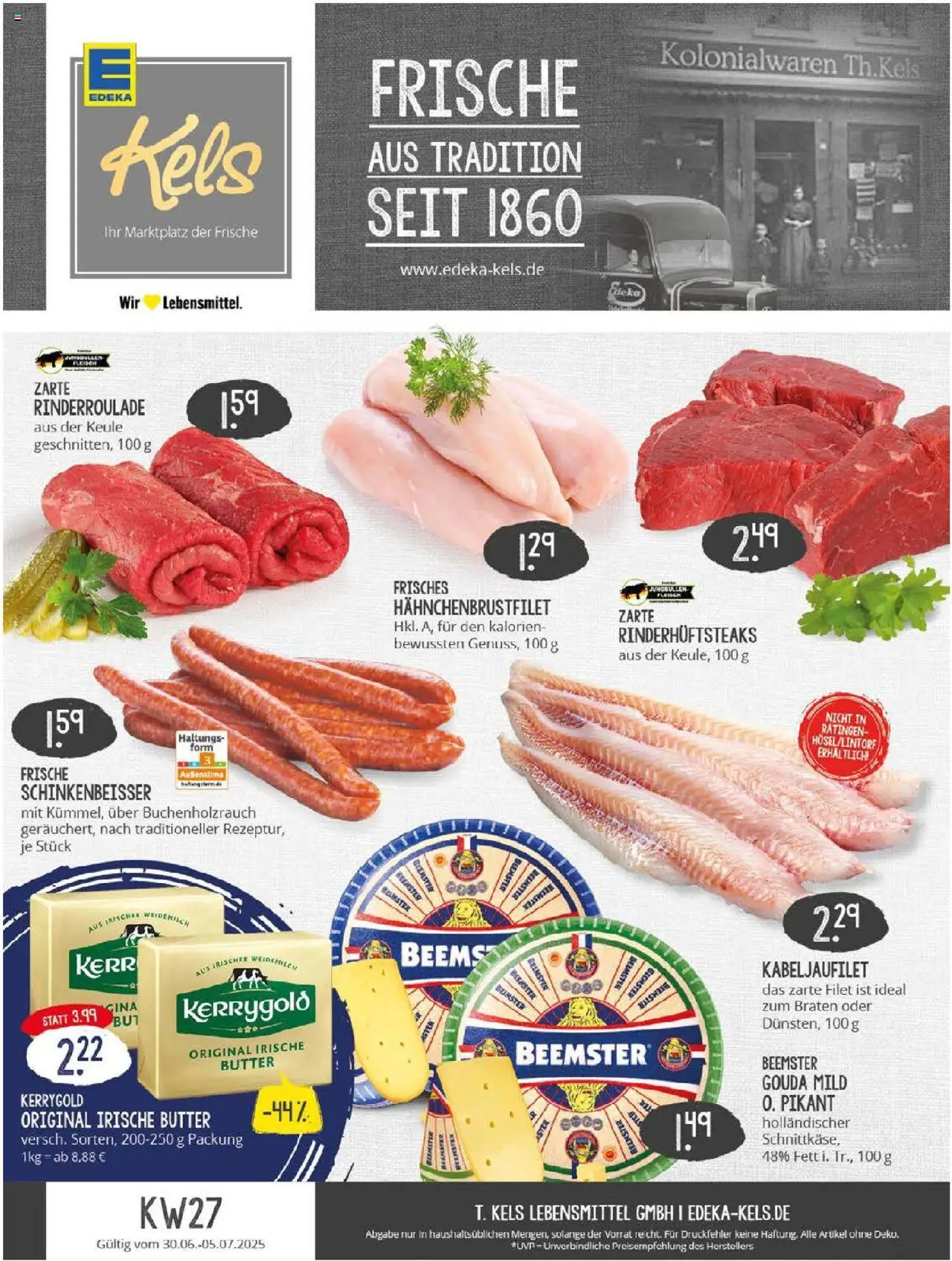EDEKA Prospekt ab 29.06.2025 - Prospekt Essen Online - Butter, Steak, Fleisch, Gouda