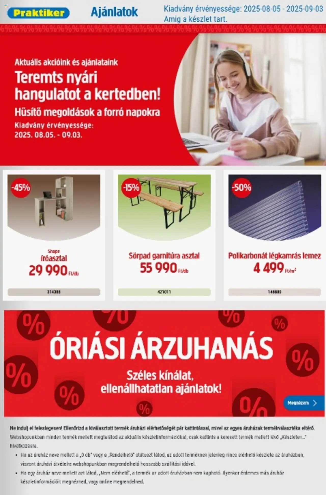 Praktiker aktuális szórólap, érvényes 2025.08.05.-től - 1 oldal