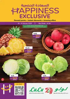 Preview of the catalogue Happiness Week - Abu Dhabi & Al Ain of store Lulu Hypermarket valid from 16 Jan, 2026