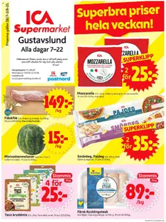 Förhandsgranska reklamblad Helsingborg från butik ICA Supermarket gäller från 28/07/2025
