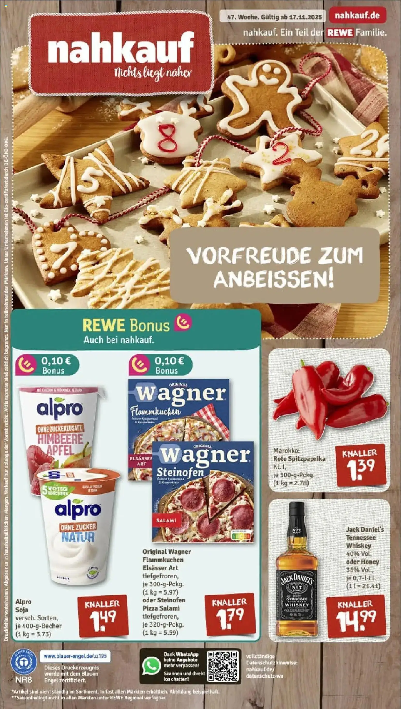 Vorschau von dem Prospekt des Geschäftes Rewe, gültig ab dem 17.11.2025