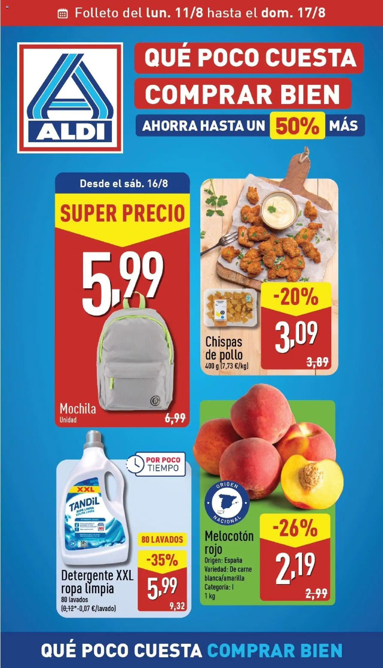 Aldi folleto 11/08 - 17/08/2025 >> Catálogo Canarias