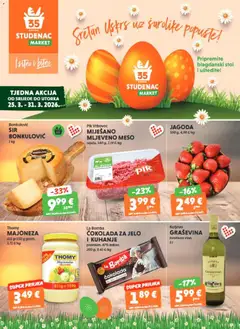 Pregled letka Tjedna akcija Studenac trgovine Studenac vrijedi od 25.03.2026
