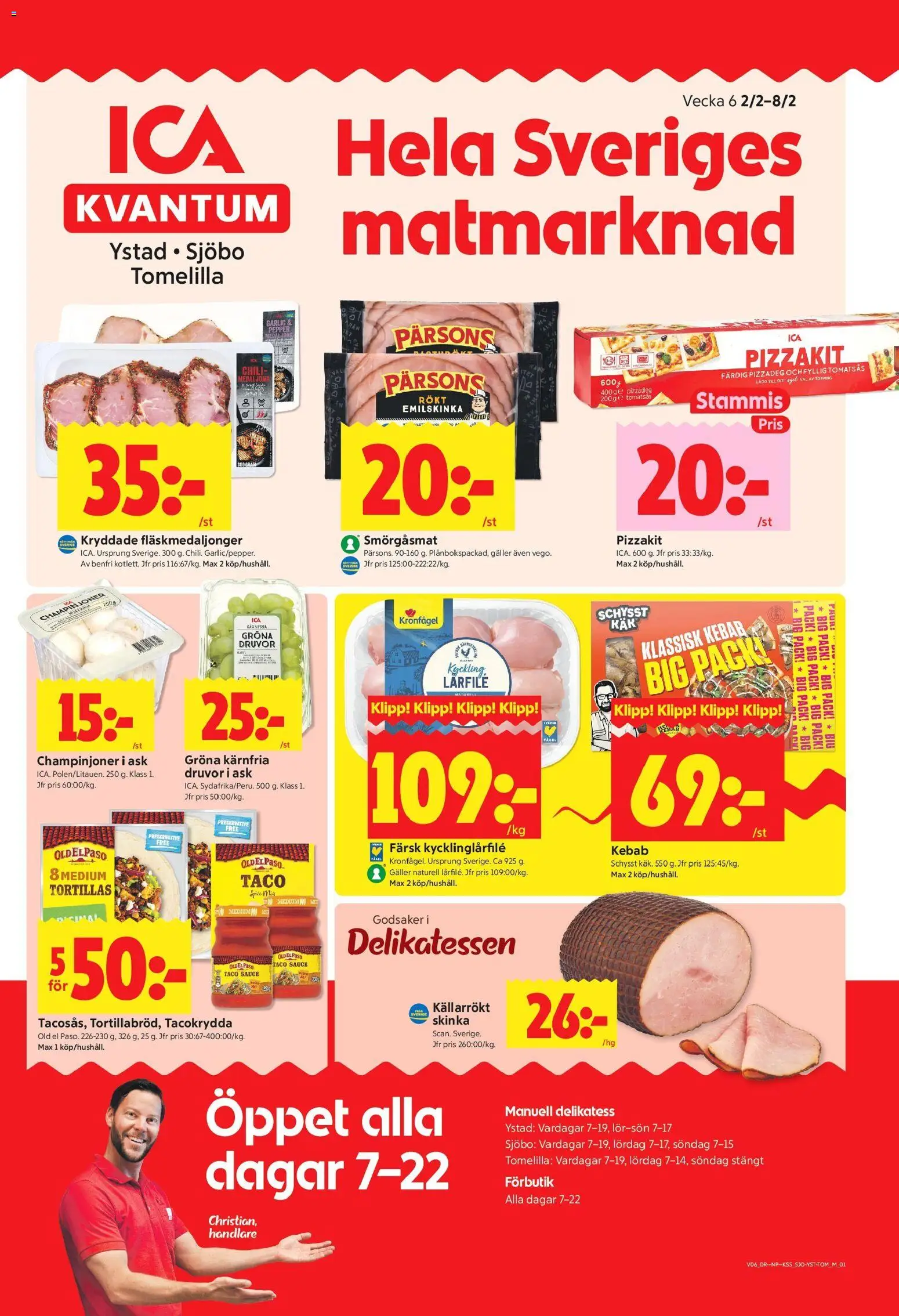 Förhandsgranska reklamblad Sjöbo från butik ICA Kvantum gäller från 02/02/2026