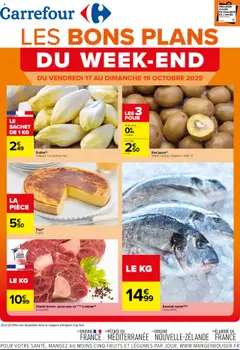 Prévisualisation de Catalogue les bons plans du week-end du magasin Carrefour formulaire valide 17/10/2025