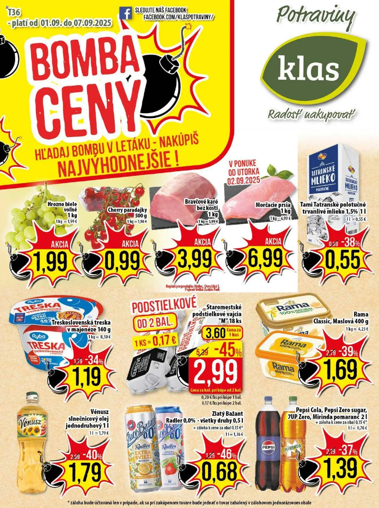 Klas Leták od pondelka 01.09.2025 > Aktuálny online