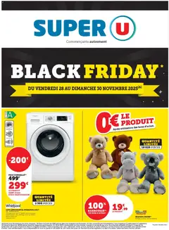 Prévisualisation de Black Friday du magasin Super U formulaire valide 28/11/2025