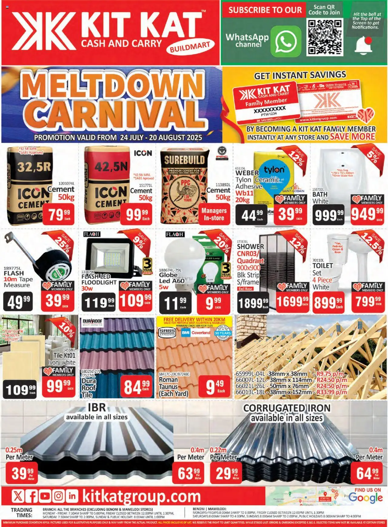 KIT KAT Cash & Carry Buildmart - Meltdown Carnival Leaflet from 24/07 - 20/08/2025 > Promotions