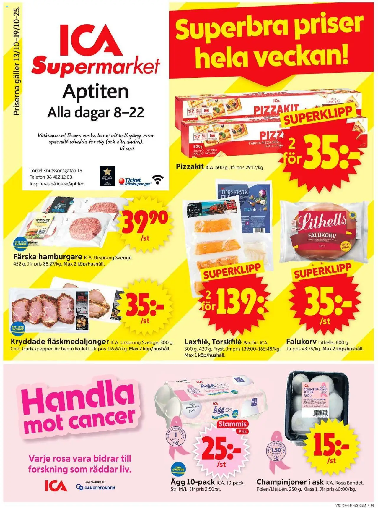 Stockholm är giltig 13/10 2025 > Veckans Erbjudanden gäller från 13/10/2025 till 19/10/2025 sidnummer 1