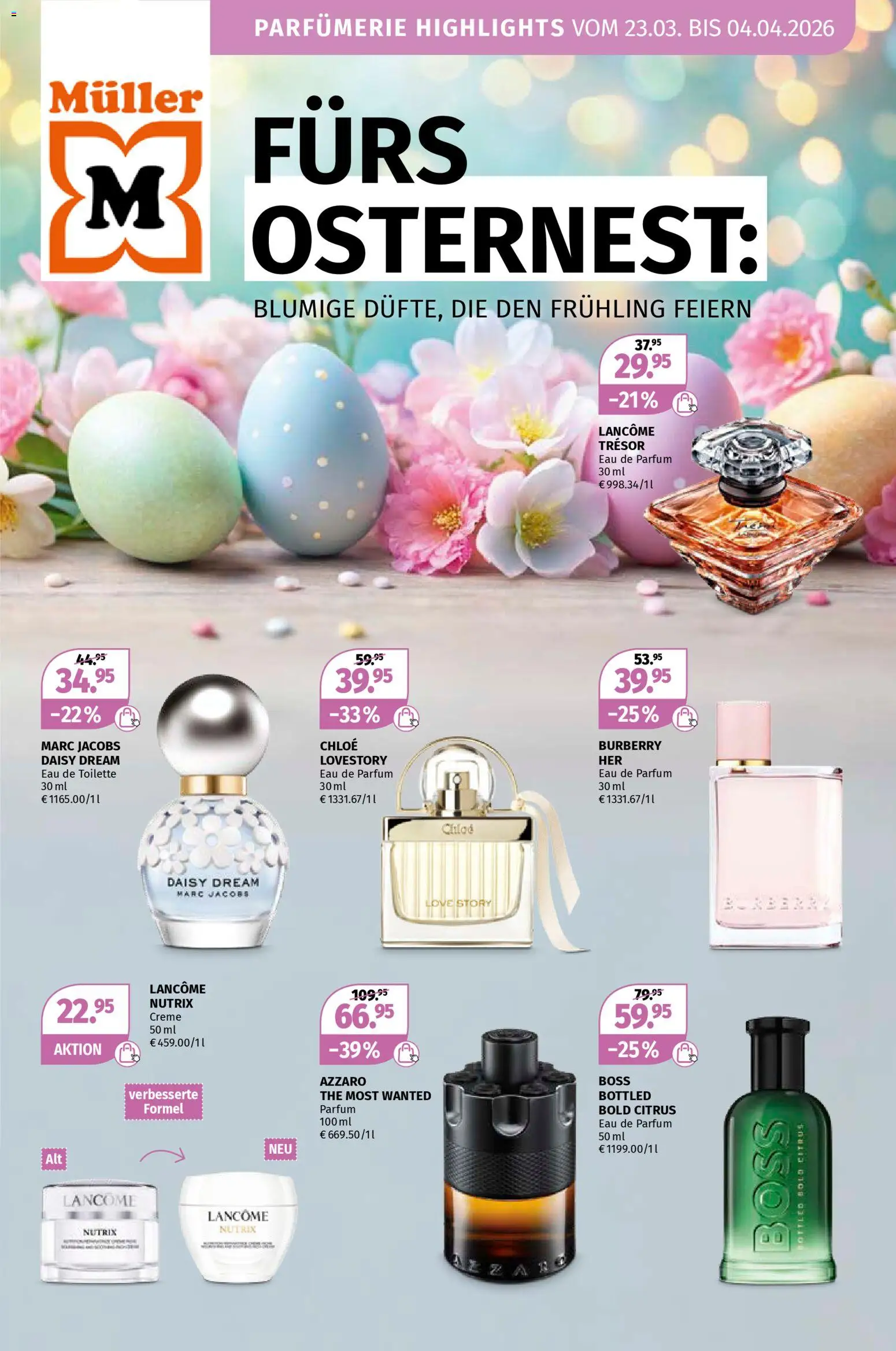 Vorschau von dem Prospekt des Geschäftes Müller, gültig ab dem 23.03.2026