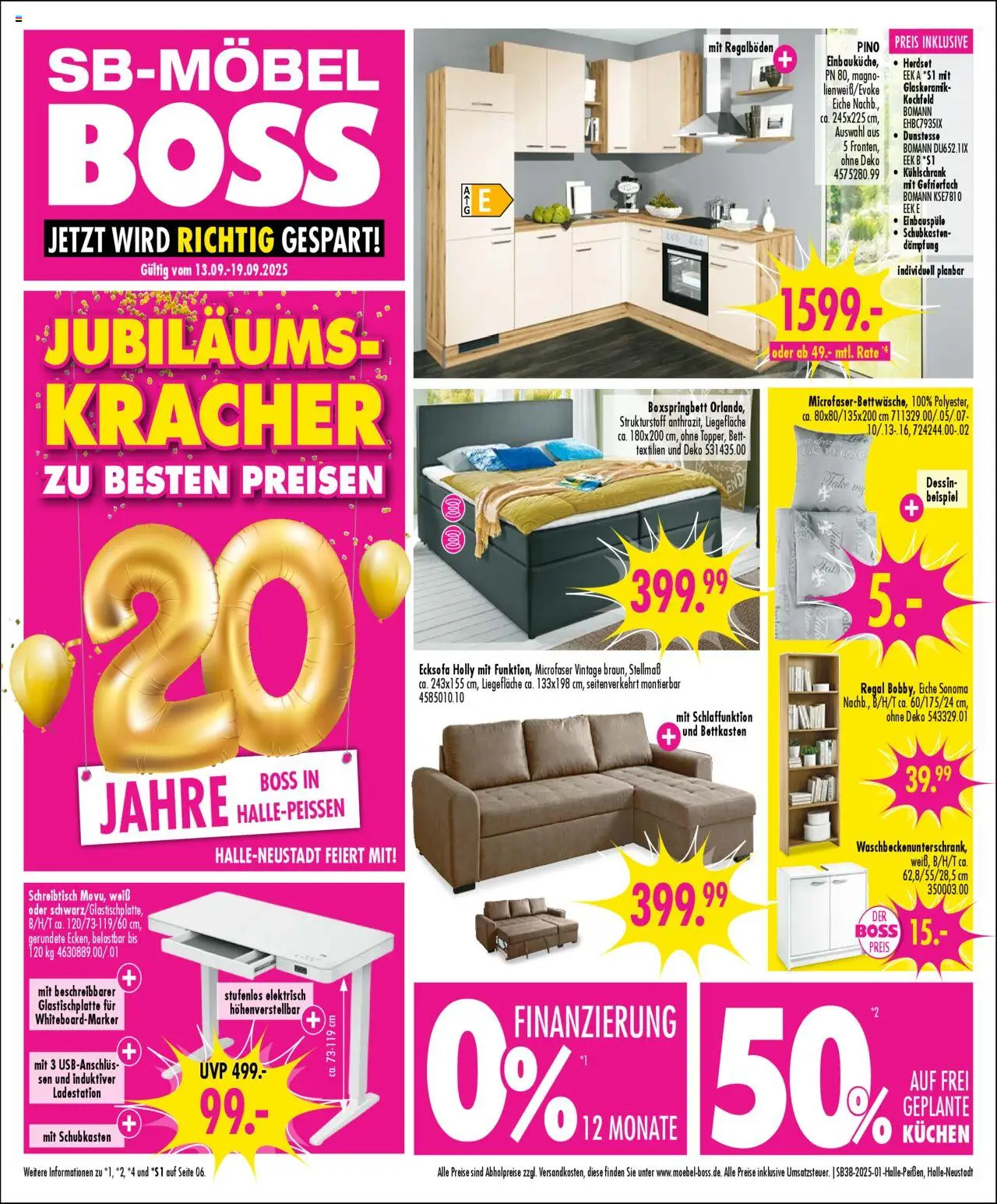 SB Möbel Boss Prospekt Halle/Saale (vom 13.09.2025 - 19.09.2025)