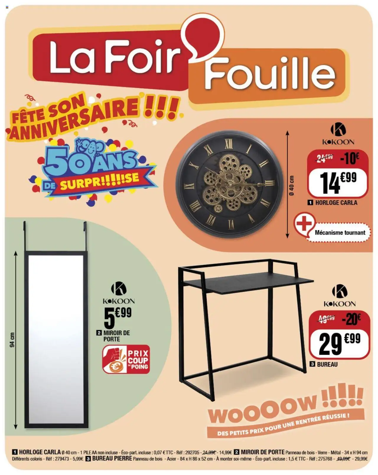 Catalogue de la semaine 34 de la boutique La Foir'Fouille valable du 20/08/2025 - Page numéro 1