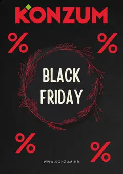 Konzum HR - Black Friday megtekintése, amely érvényes 2025.11.28.-től