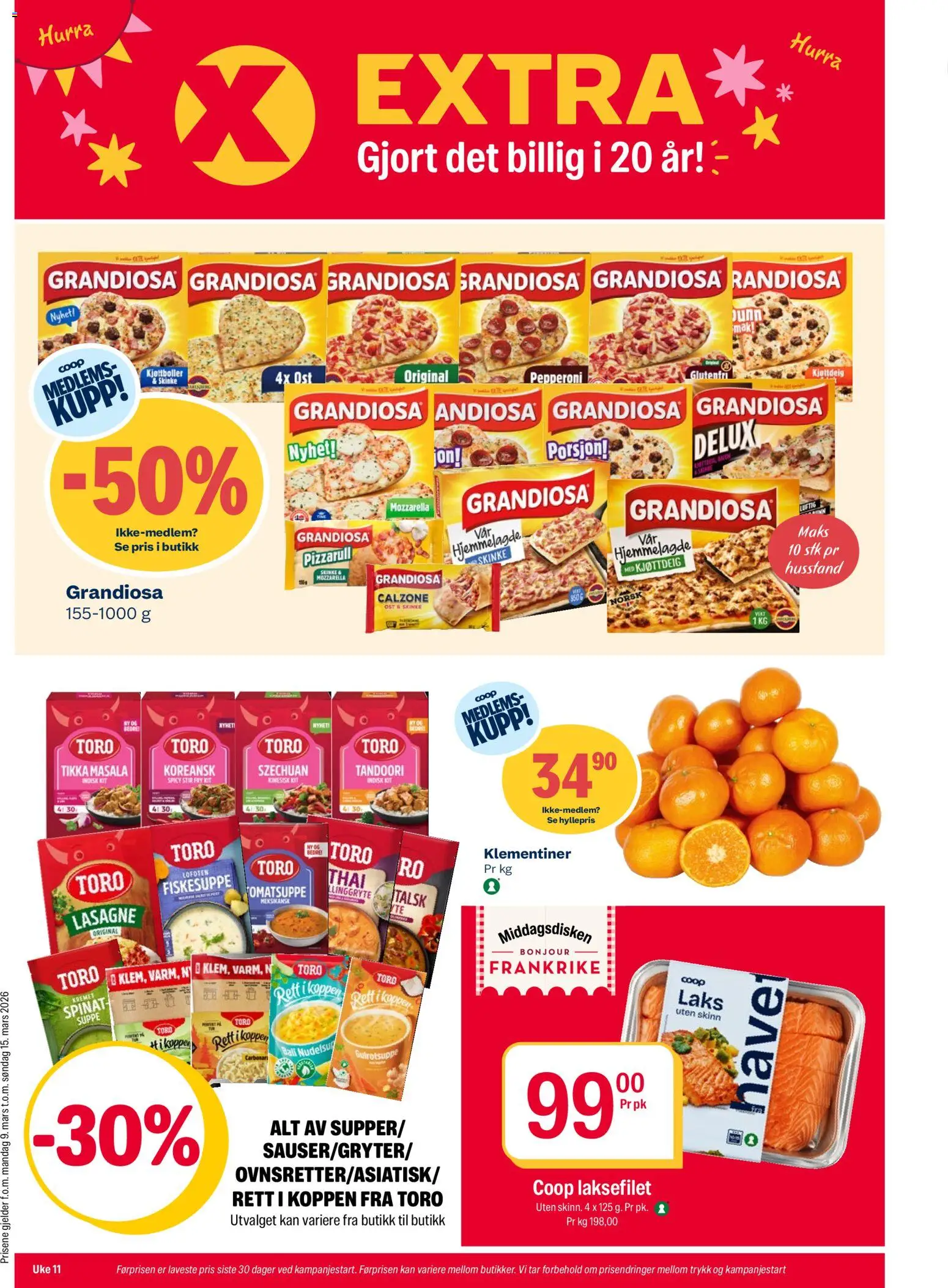 Forhåndsvis Coop Extra kundeavis fra butikk Coop Extra gyldig fra 09/03/2026