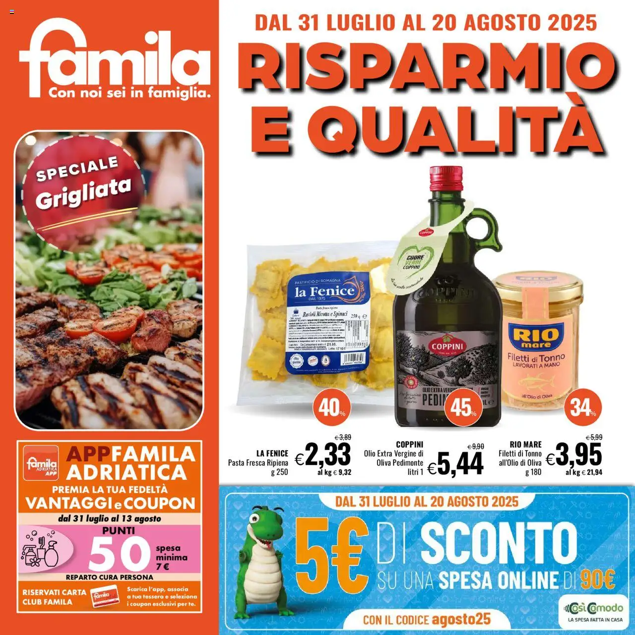 Volantino Famila valido da 31/07/2025 numero di pagina 1