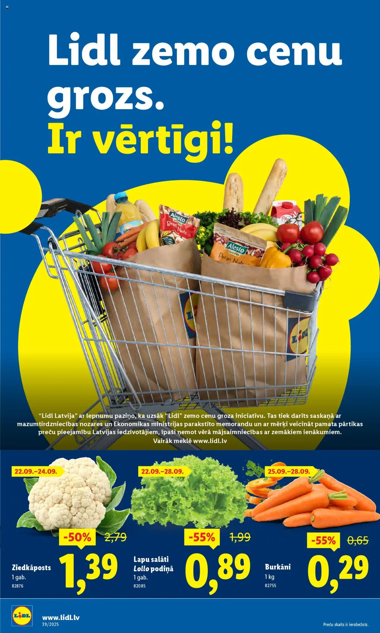 Skatīt Lidl akciju bukletu, derīgs no 2025.09.22
