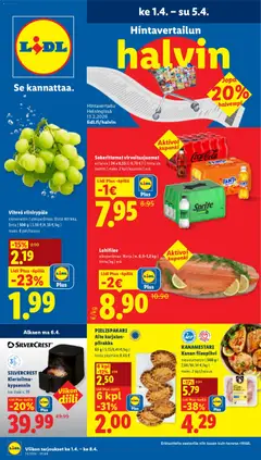Kaupan Lidl Lidl tarjoukset esikatselu, voimassa 01/04/2026