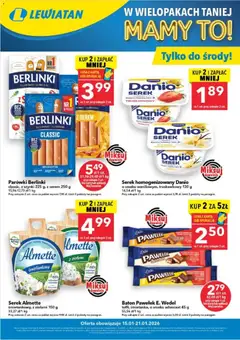 Pogląd gazetki "W wielopakach taniej" ze sklepu Lewiatan ważnej od 15.01.2026